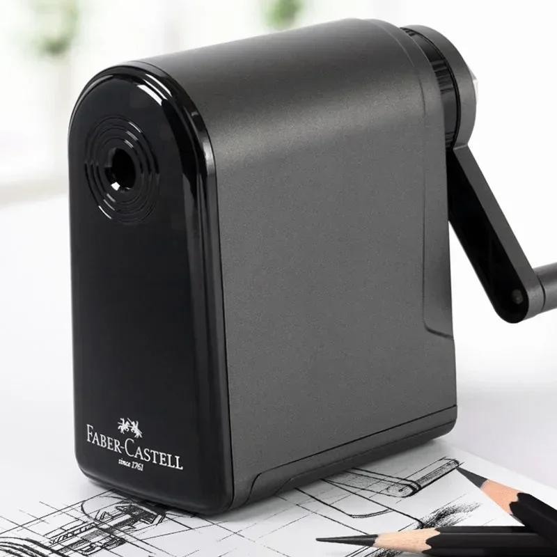 Manual Pencil Sharpener for Art Students Long Point Charcoal Drawing & Sketching Pencils Adjustable Points School Supply nero