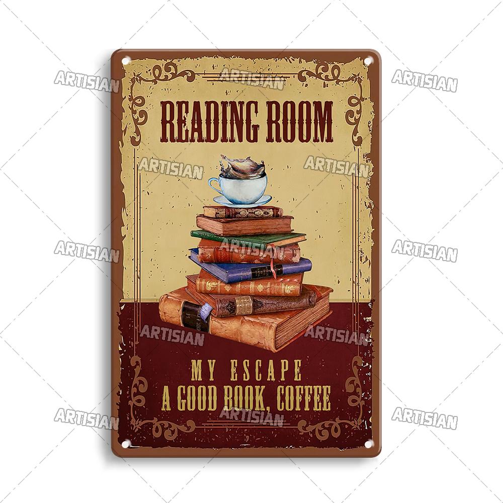 Artisian Coffee Metal Plaque Cute Animal Tin Sign Drinking Funny Decorative Plate Wall Decor Garage Bar Pub Club Hotel Cafe