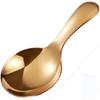 Wjq&linyuzi 1Pc Short Handle Dessert Spoon Stainless Steel Sugar Salt Spice Spoon Condiment Tea Coffee Scoop Kitchen Tools Small Kids Spoon (gold),