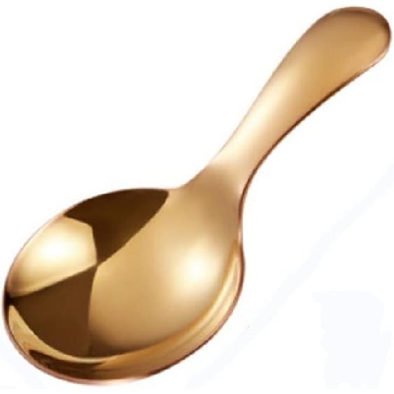 Wjq&linyuzi 1Pc Short Handle Dessert Spoon Stainless Steel Sugar Salt Spice Spoon Condiment Tea Coffee Scoop Kitchen Tools Small Kids Spoon (gold),