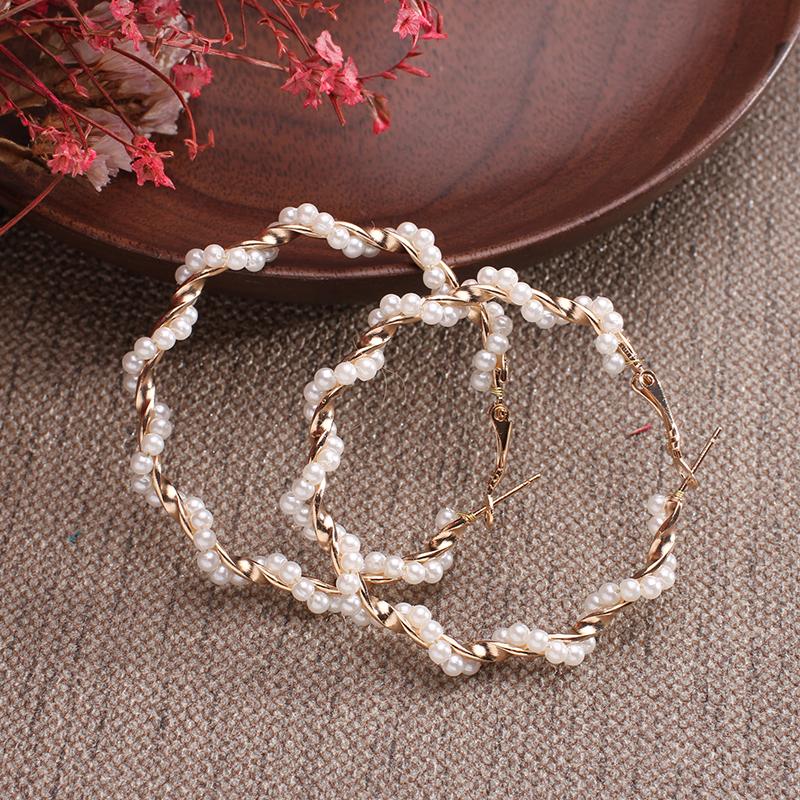 Fashion Irregular Oversized Big Hoop Earrings For Women Basketball Brincos Large Thick Round Circle Earrings Hoops Punk Jewelry