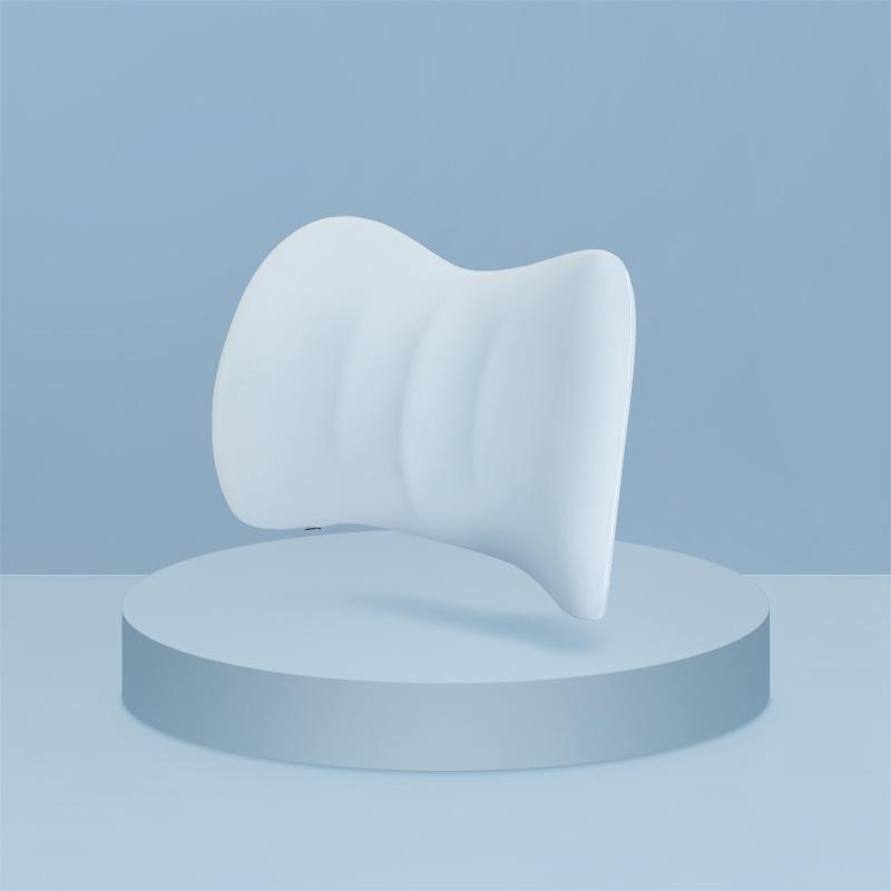 Fashionable and Minimalist Car Headrest and Neck Protection Pillows Solid Color Car Interior Cushion Soft Support Memory Rebound Lumbar Support Pillow