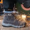 Winter Men's Leather Suede Safety Shoes Anti-Scalding Industrial Anti-Smash Anti-Puncture Working Shoes Outdoor Men's Snow Boots