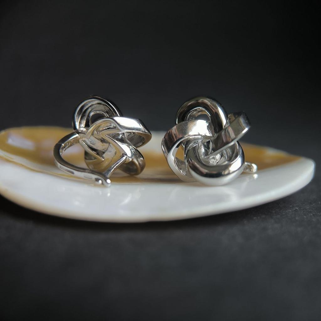 Silver Earrings Without Stones (2192756)
