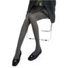 Spring and Autumn Velvet Pantyhose Grey Socks Women's Japanese College Leggings JK Skinny Stockings
