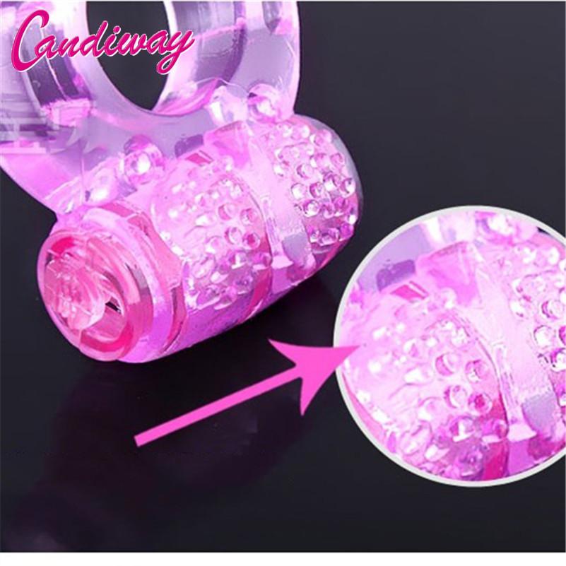 Finger Ring Vibrator Elastic Silicone Penis Vibrating Clitors Massager Cockring Toy Sex Toys,Adult Products for men