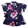 Colorful Candy Style Jinbei 120cm Yamato Nadeshiko Junior Jinbei Jinbei Perfect for Summer Fireworks and Summer Festivals (Girls) (Navy Blue) Kids'