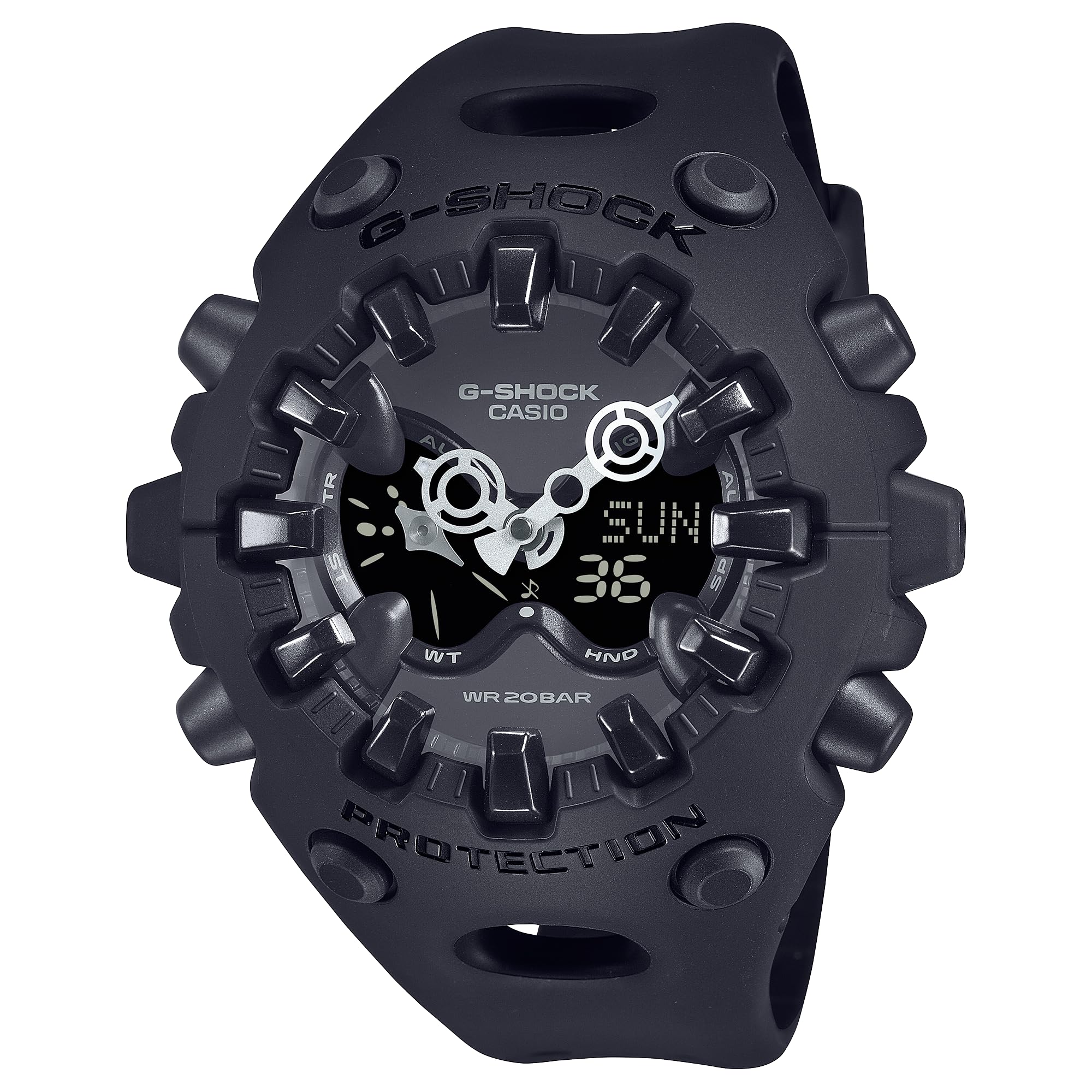 Series Bumper Index Casio Watch Overseas Model G-SHOCK GA-V01 G-Shock Analog-Digital GA-V01-1A Men s [Used] чёрный