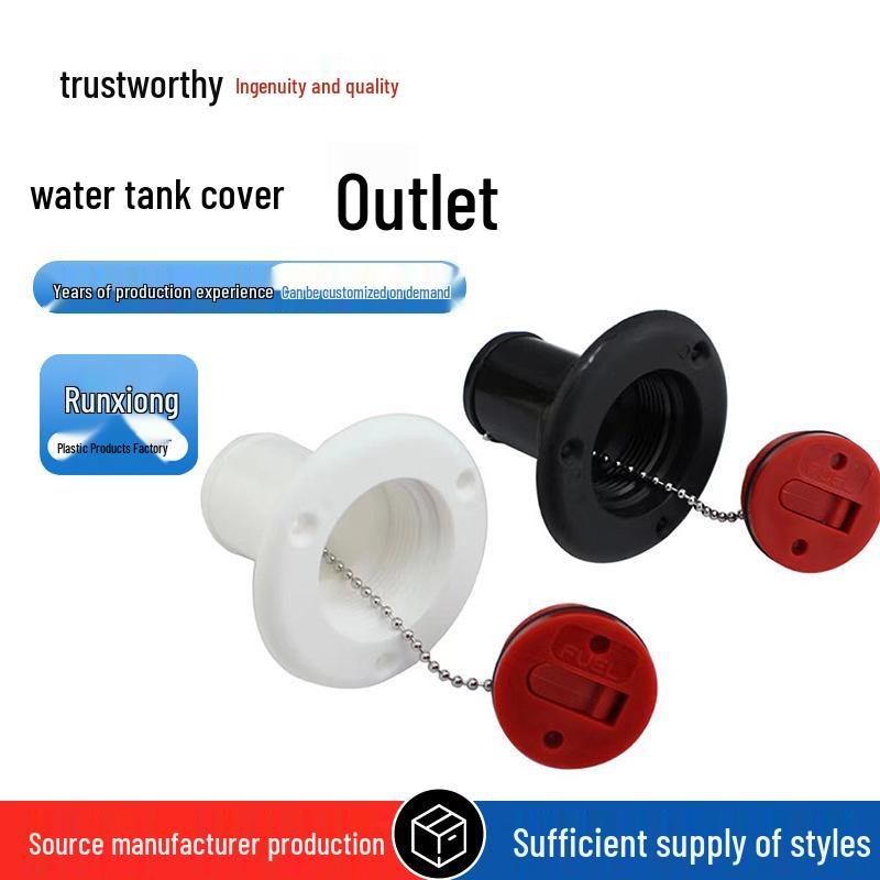 RICHWITS ABS Plastic Water Tank Lid for Yacht, RV, and Ship Fuel and Water Inlets/Outlets