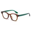  Fashion Men Round Glasses Anti Blue Light Rice Nail Women Eyeglass Fashion Luxury Retro Round Frame Computer Eyewear