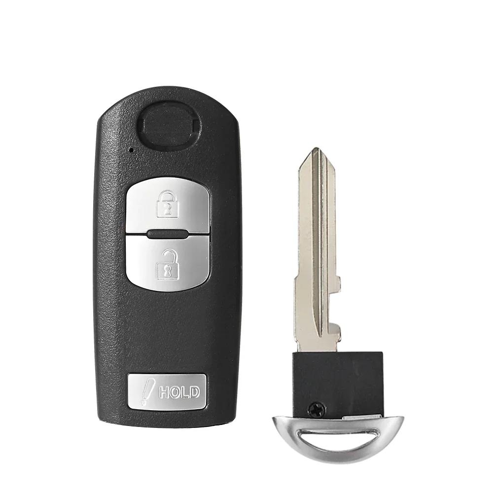KEYYOU Fob 2/3/4 Buttons Smart Car Key Shell Case For Mazda 3 5 6 CX-5 CX-7 CX-9 MX-5 Miata RX-8 2006-2018