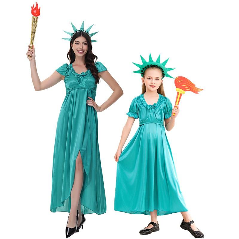Halloween Costume Women Adult Goddess Dress Roman Greek Egyptian Cleopatra Long Gown Stage Performance Outfit