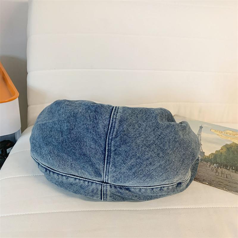 Damen Denim Umhängetasche Große Kapazität Crossbody Tasche