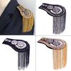 Metal Brooch Shoulder Board Zinc Zinc Alloy Jacket Vintage Brooch Tassel Chain Epaulettes  Party