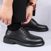 Fashion Casual thick soled men's leather shoes Fashionable outdoors  and versatile men's casual Classic Black shoes Casual Luxury