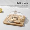 Nordic Style Glass-Covered Butter Dish & Cheesecake Dessert Box