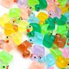 300Pcs Luminous Resin Ducks Small Duck Mini Ducks Miniature Characters Garden Landscape Aquarium Dollhouse Potted Plants Decorations Party Favors