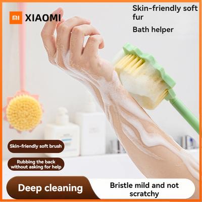 New Bath Brush Rubbing Back Exfoliating Long Handle Brush Soft Hair Brush Bath Brush Rubbing Mud Removing Rubbing Bath Brush