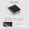Made in Japan Tochigi Leather Cowhide Genuine Leather Wallet Blue [Abies] Bi-fold
