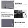 Gray Multi Function Travel Passport Cover Neck Bag Protector Wallet ID Nylon Holder Pouch