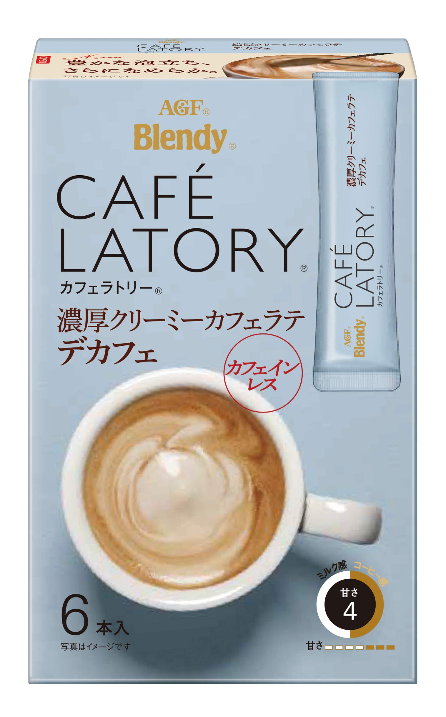 

AGF Blendy Cafe Latry Stick Rich Creamy Cafe Latte Decaf 6 бутылок [кофе без кофеина] [кофе в стиках]