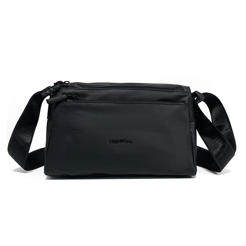 Lightweight Nylon Multi-Layer Shoulder Bag Commuter Crossbody Bag