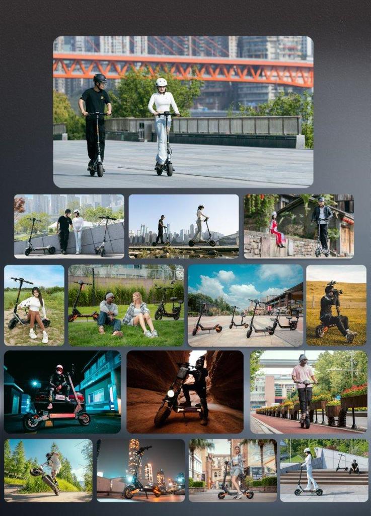 Kukirin A1 Electric Scooter 800W Motor 48V13Ah Battery 45km/h Max Speed 45km Max Range Front and Rear Shock Absorption