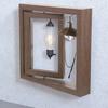 Double Sided Rotating Wood Photo Frame Unique Rotating Picture Frame Home Decoration Bedroom Desktop Photo Storage Display