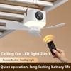 Portable Ceiling Fan Mini USB Camping Tent Fans Light with Remote Smart Timingr 4 Adjustable Wind Speeds for Outdoor Dorm, Tent Fan, Outdoor Cooling
