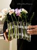 Creative Simple Clear Glass Vase Tubes Set Hanging Flower Arrangement Holder Transparent  Plant Container Home Room Decoration