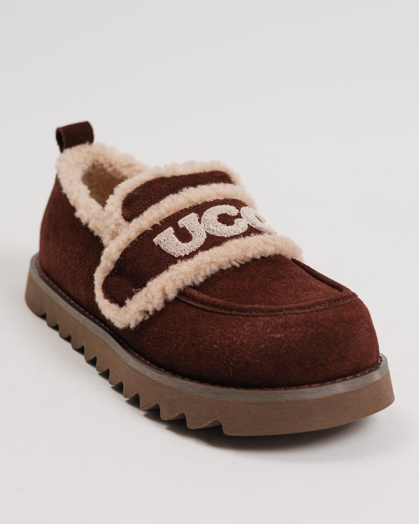 Loafers with Fur Lola Andy 16500 36 Brown Suede Fur