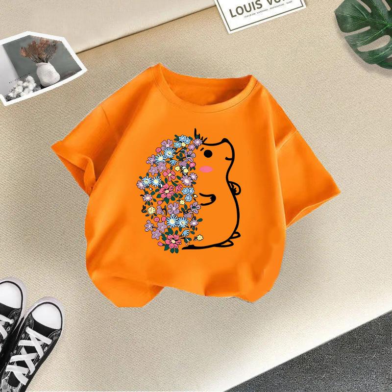 Children's Short-sleeved Boys'  Girls' T-shirts Cotton Summer Casual Tops
