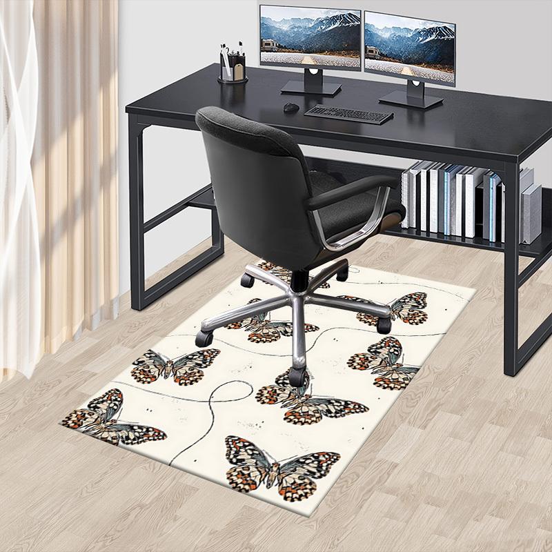 1PC Butterfly Print Extra Large Non Slip Floor carpet, Office, family, bedroom, Studio   Large Area Rug Indoor Rugs, , Vibrant Colors