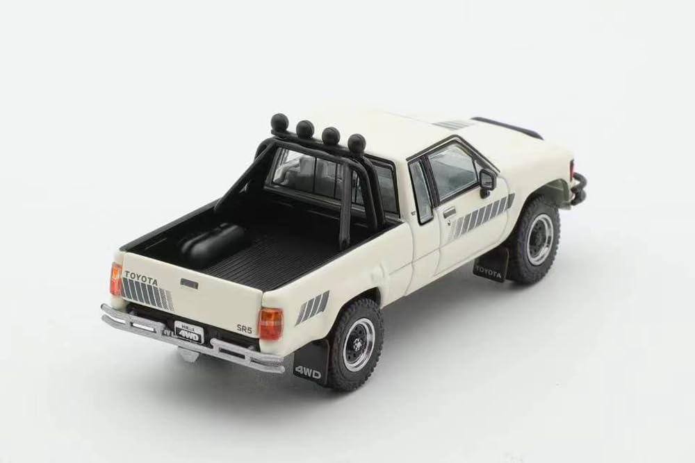 Gaincorp Products 1/64 Scale Toyota Hilux SR5 XTRA Cab 1985 - (LHD) - Off-White, Finished Model