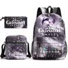 Genshinimpact Yuanshen School Bag Three-Piece Pencil Case Shoulder Bag Backpack