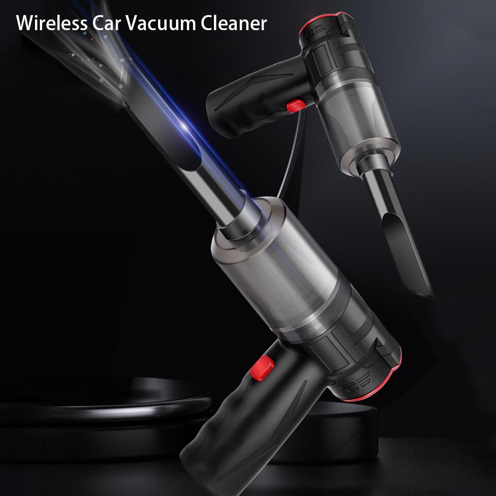 Vehicle Handheld Foldable Vacuum Long Nozzle Set Dust Remover Hotel Living Room Bedroom Dorm Wireless Cleaning Tool