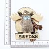 Sweden Travelling Fridge Magnets Creative Tourist Souvenirs Fridge Stickers Home Decoration Children Toys Magnetic Stickers