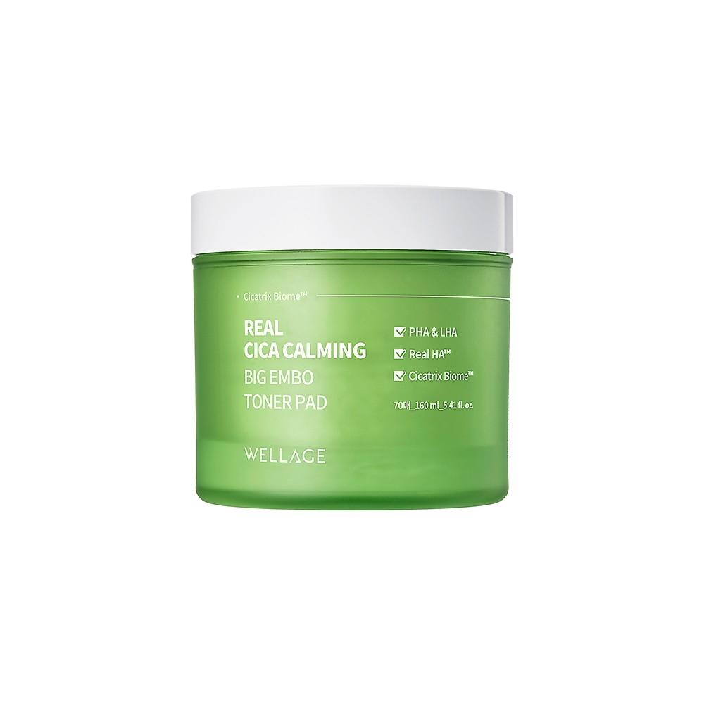 

Wellage Real Cica Calming Big Embossing Toner Pad 70 Sheets