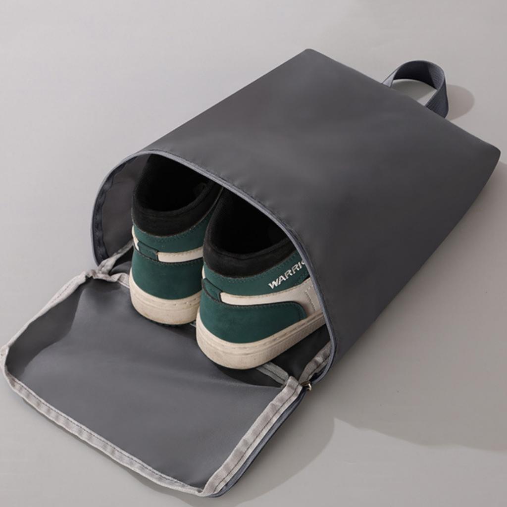 Portable Shoe Storage Bag Versatile Outdoors Clothing Organizer Bags with Mesh Pouch Multi-functional Underwear Storage Handbag