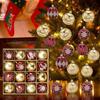 Christmas Decoration Ball Festive 16 Pieces Classic Hangable Decor Christmas Ornaments Set For Holiday Home Festival Gathering