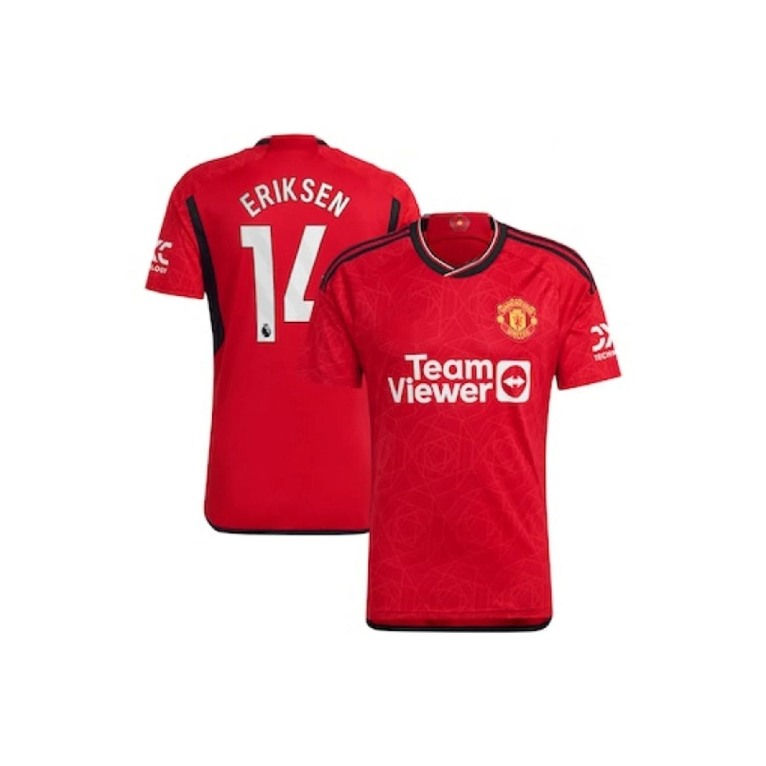 

Домашняя майка Кристиана Эриксена «Манчестер Юнайтед» нового сезона 2023/24