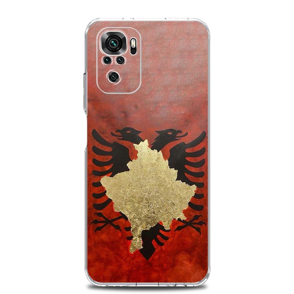 Custodia per Telefono Per Xiaomi Redmi Note 15 14 13 12 4G 10 11 Pro Plus 5G 14C 13C 12C 10C Morbida Copertura in TPU Bandiera dell'Albania Albanesi