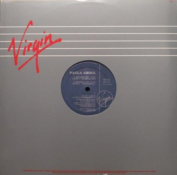 

12inch Record PAULA ABDUL Knocked Out VSX1443 Virgin 1988 Canada SoulFunk Used