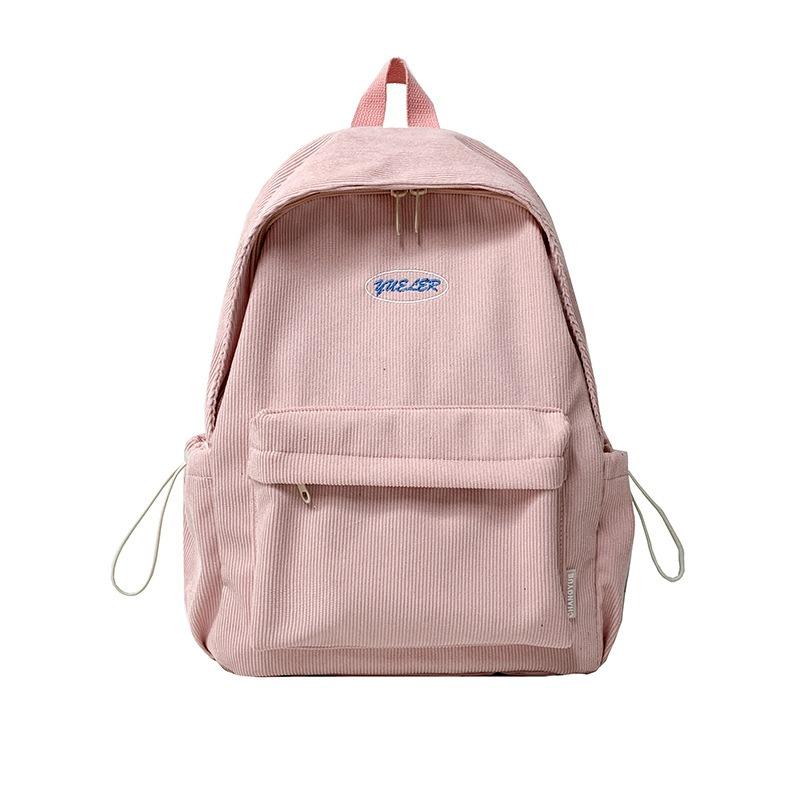 School Bag Summer New Simple Solid Color Casual Backpack Large Capacity Bag Travel Backpack Trendy Bag