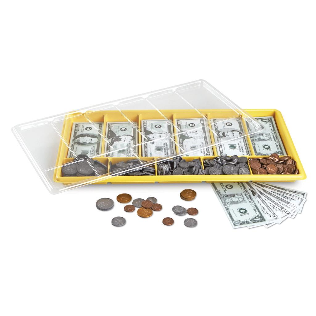 Learning Resources US Currency Bill and Coin Set Money Kit LER0106