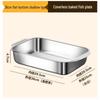 Thickened Stainless Steel Induction Fish Roasting Pan