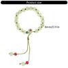 Elegant Round Jade Korean Bracelets White Color Peach Blossom Party Gifts Girls