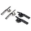 2Pcs Motorcycle Engine Guard Highway Footpegs Folding Footrests Clamps Stainless Steel Easy To Use Wear Resistant Accessories