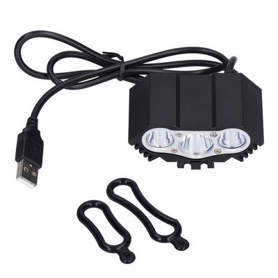 Fahrradlicht 3LED Hohe Helligkeit Mountainbike Frontlicht USB-betrieben Fahrradscheinwerfer für Nacht
