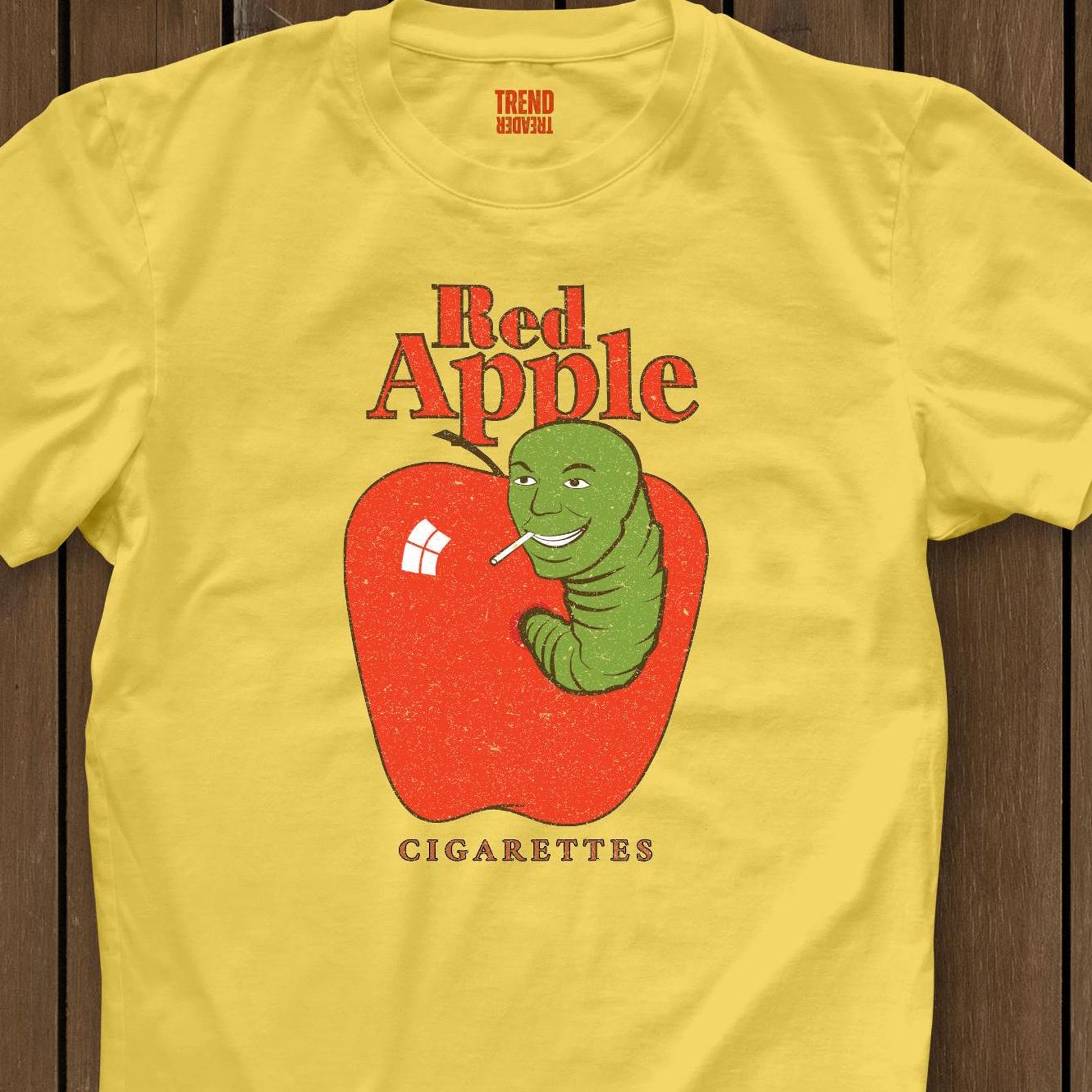 Vintage Red Apple Cigarettes T-Shirt: Tarantino Film Buff Tee 2XL